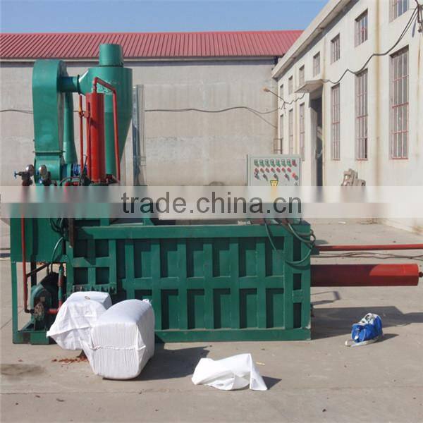 factory price and manufacturer hydraulic waste cotton bailing press machine