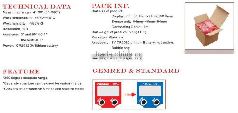 equipment test supporting tool Digital Remote Angle Sensor