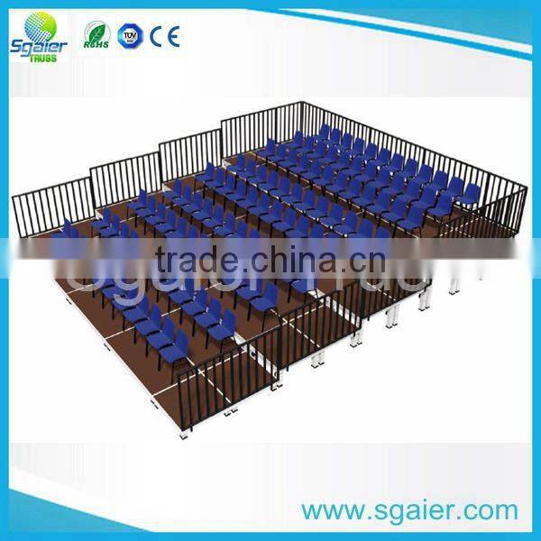 Hot sale outdoor event 5 rows portable stadium bleachers