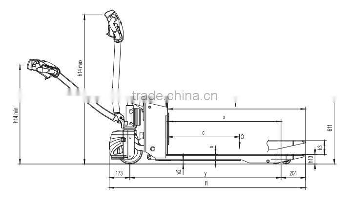 1.5T Full electric lifting pallet truck