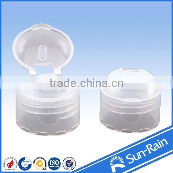 SIO9001 FDA colored flip top bottle cap 24/410 plastic cap for bottle