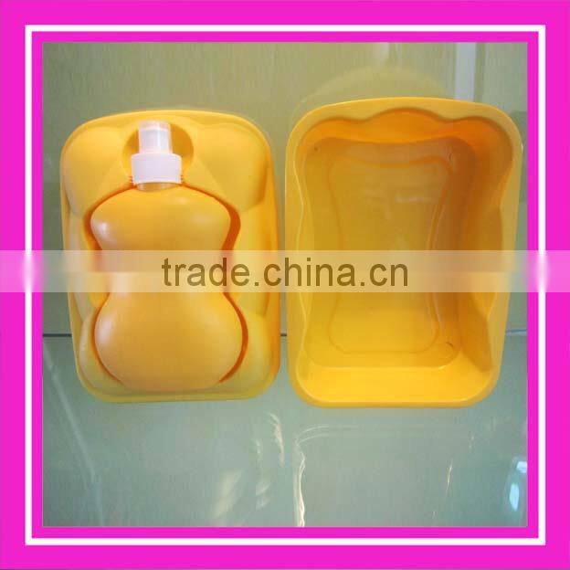 plastic food container with water bottle