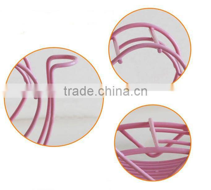 Lovers Desk Heart Shaped Pink Metal Toothpaste Toothbrush Holder Rack