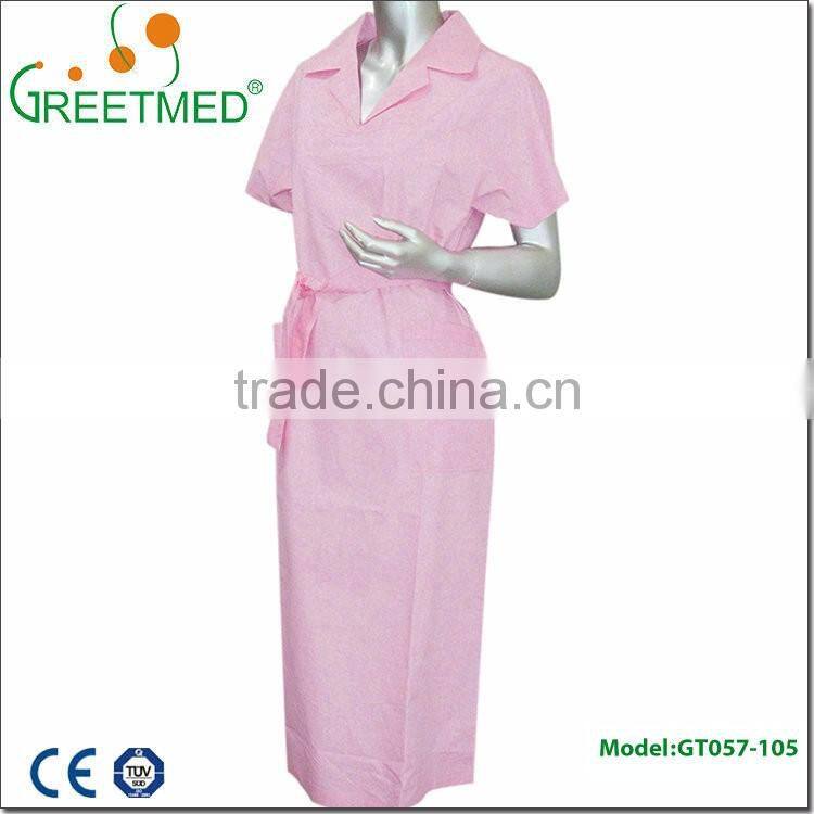 Wholesale hospital pink white dress skirt designs medical scrubs nurse uniform