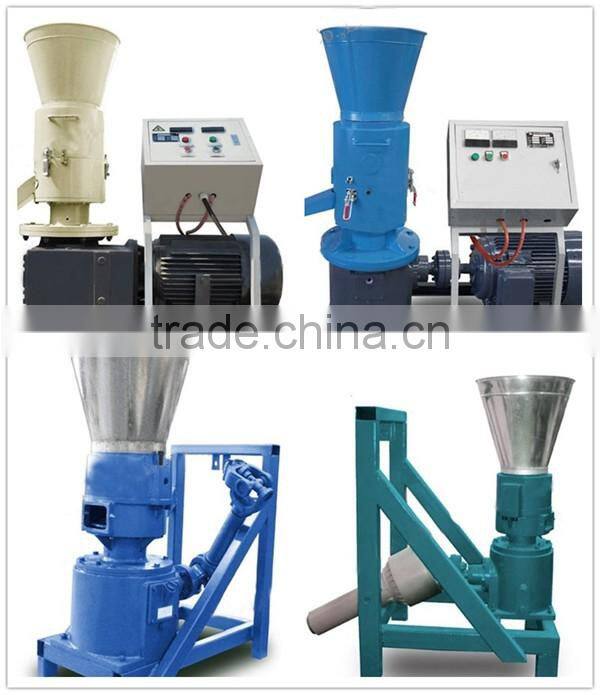 Electric Flat Die Wood Pellet Mill/Animal feed pellets making machine with capacity 10-300 kg per hour