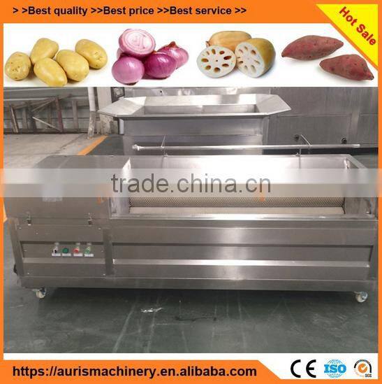 vegetable potato carrot taro cassava ginger yam root washing and peeling washer peeler machine
