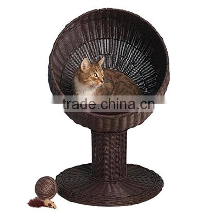 Factory supply handcraft tall cat house with toy wholesale cat trees