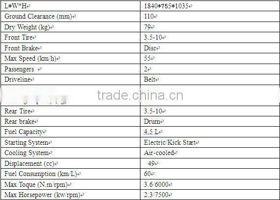 Latest vintage hot sale 50cc moped gas scooter