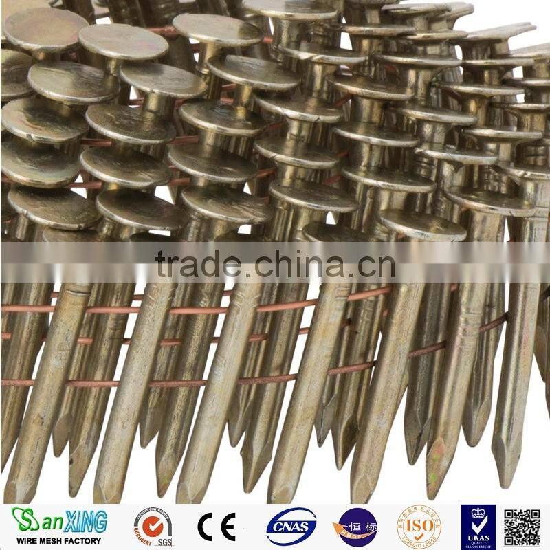 Twist Coil Nail Umbrella Head Roofing Coil Nails