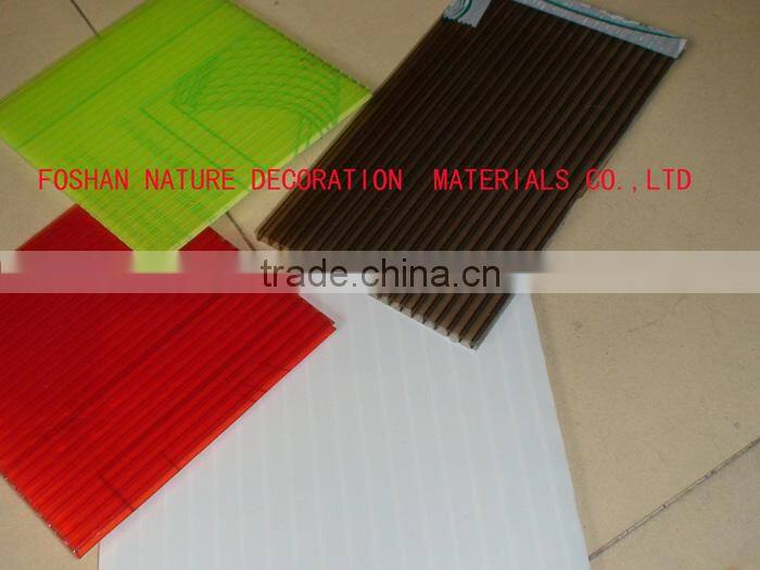 orange polycarbonate sheet pc hollow sheet