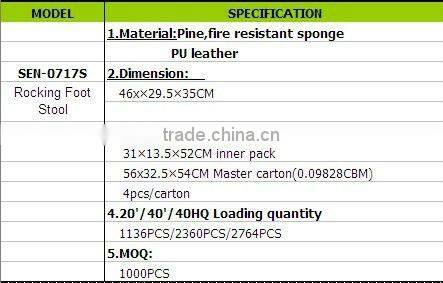 Foldable Rocking Chair Footrest