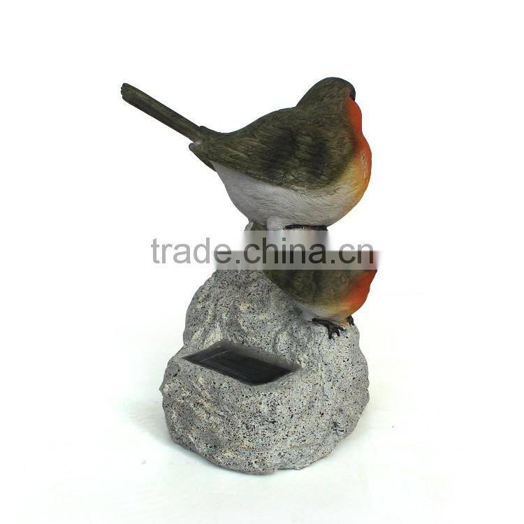 Artificial solar powered garden ornaments