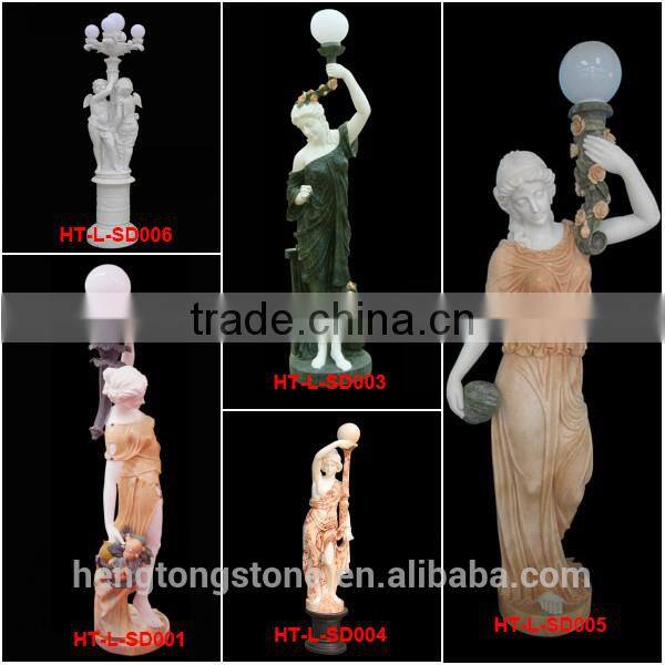 Marble Garden Lamps and Lanterns Statues