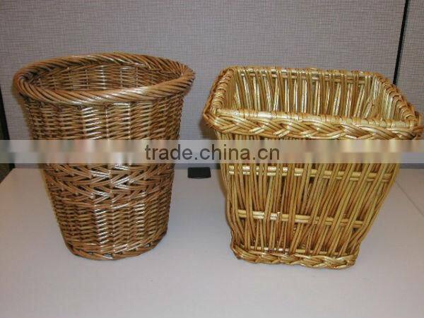 handmade Wicker storage basket woven shallow storage basket