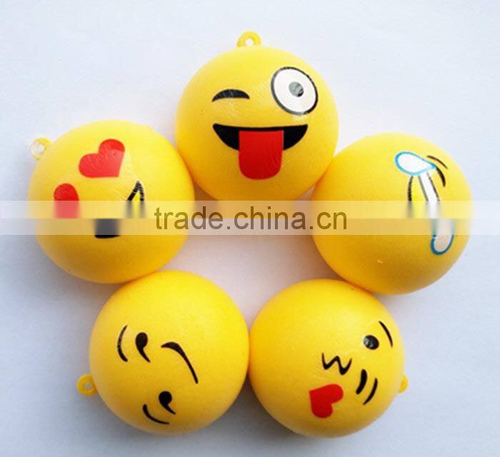2017 new design PU funny emoji face toy emoji gift squishy