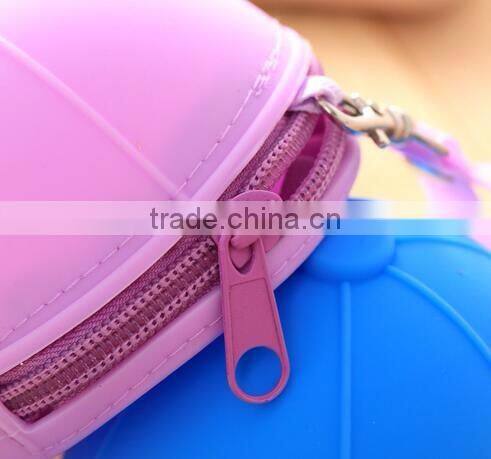cy277 Women Coin Purse Silicone Bag Cap Hat Candy Color Zipper Bag Cute Girls Coin Purse Key Holder Case Bags