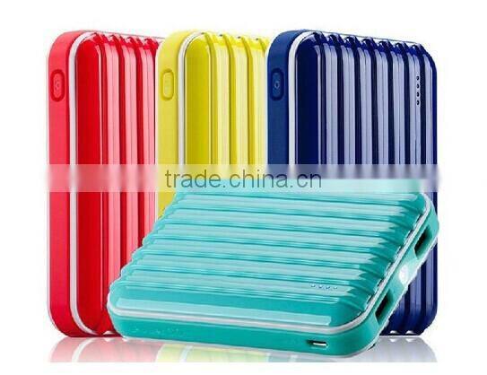 10400mah suitcase design led display dual usb output power bank portable power bank universal phones
