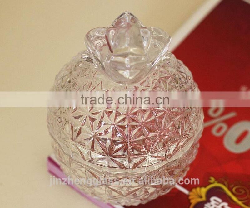 Hand Press pineapple glass jar