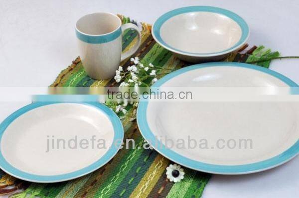 fine porcelain 16pcs dinner set with sample decal