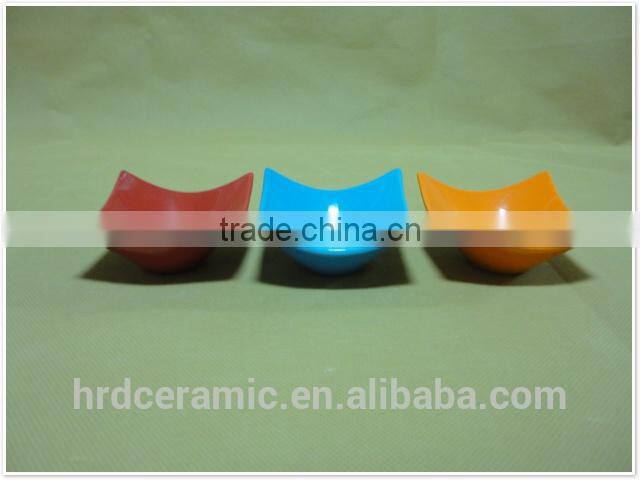 small ceramic dishes wholesale High Quality colorful hotel used ceramic dish