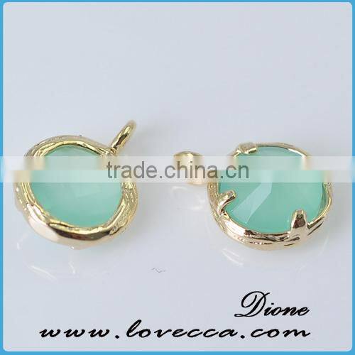 High quality new design different types glass stone pendant for jewelry making