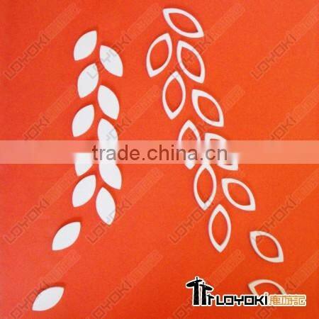 Leaf-shaped wall sticker