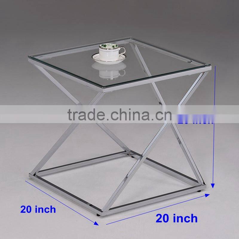 201 stainless steel square tube frame for end table for living room furniture