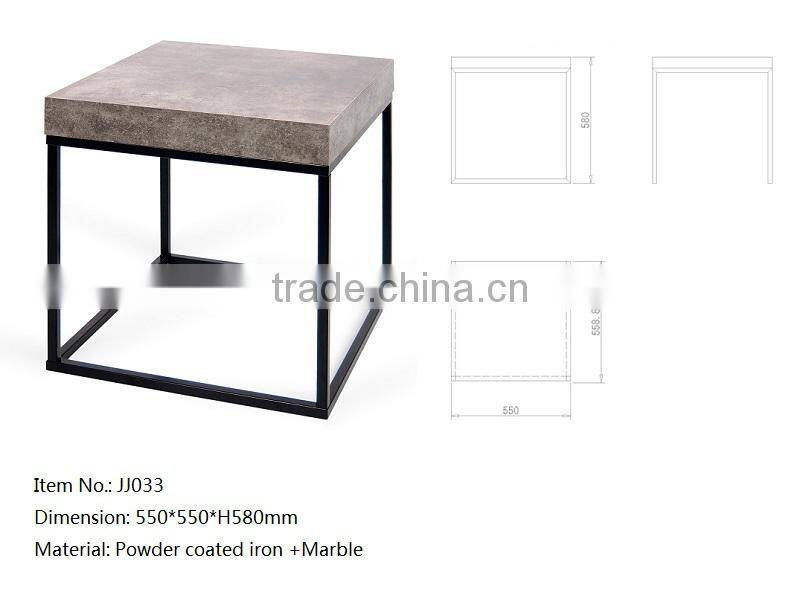 Factory price Euro Style metal base Side Table, coffee table