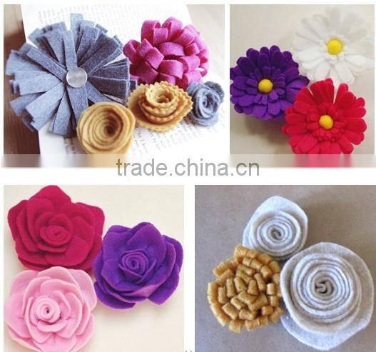 2017 new hot fashion latest design China fabric craft handmade kids hair decor felt cheap wholesale red heart headband for girls