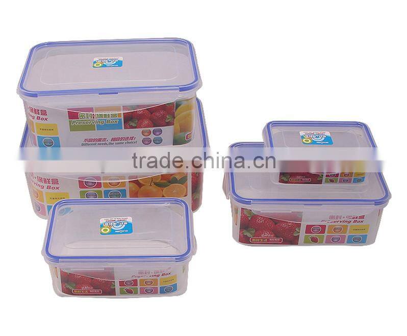 High quanlity food grade plastic crisper box/Storage Boxes/preservation box