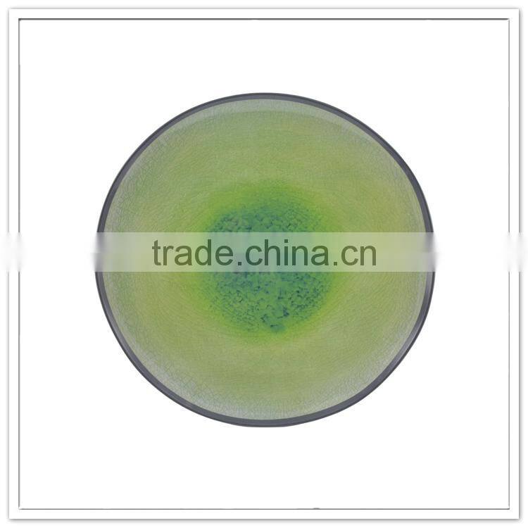 Private custom tony restaurant and hostel use decorative bio dinner plate thick rim