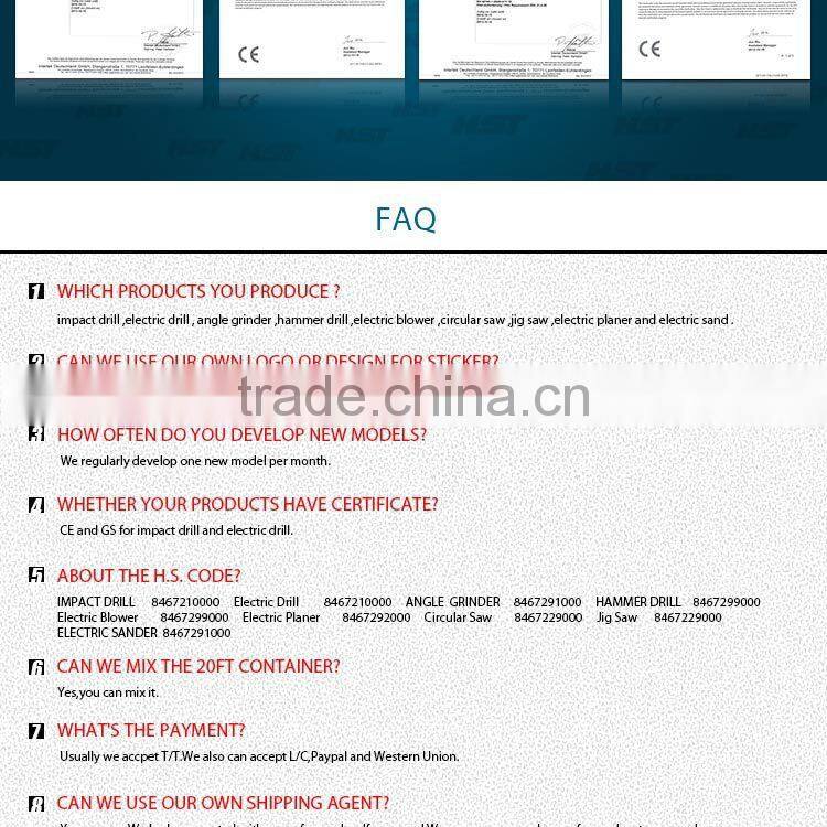 hole digging tools impact drill 1050w 13/16MM power tools