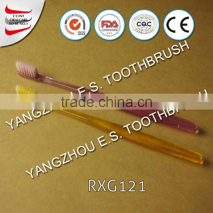 crown brand long thin handle adult toothbrush hotel toothbrush