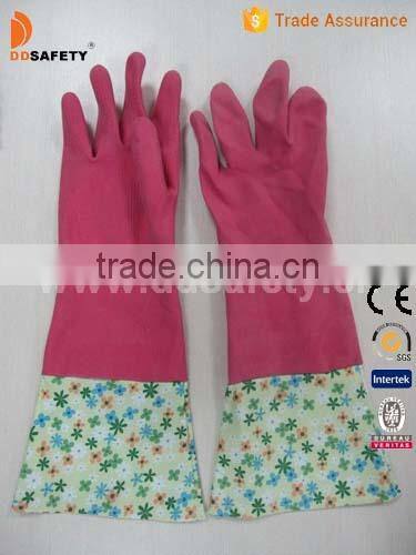 DDSAFETY Hot Sale 2017 Fashion Design Latex Household Gloves