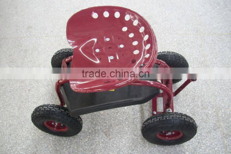 garden used steel work seat