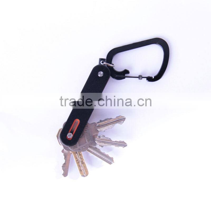 Key Holder Organizer Clip Folder Men Aluminum Keychain Keyring Multi EDC Gear