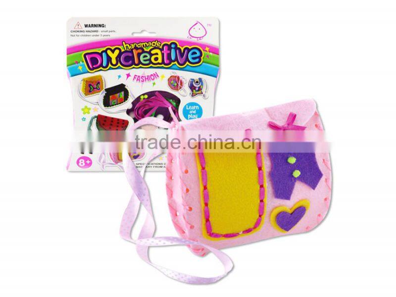 For sale popular pink DIY fabric jewelry set girl toys