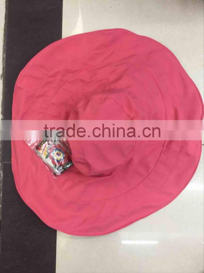 Women Large 18cm Brim Summer Beach Sun Hat