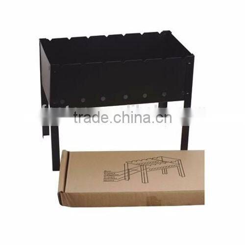 High quality japanese non-stick coating folding charcoal smoker bbq grill