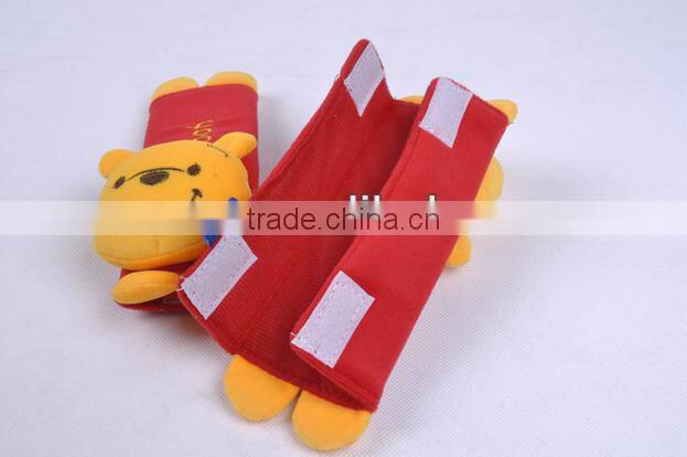 2pcs Set Animal Design Children Kids Car Safety Fasten Seat Belt Shoulder Cover Pad