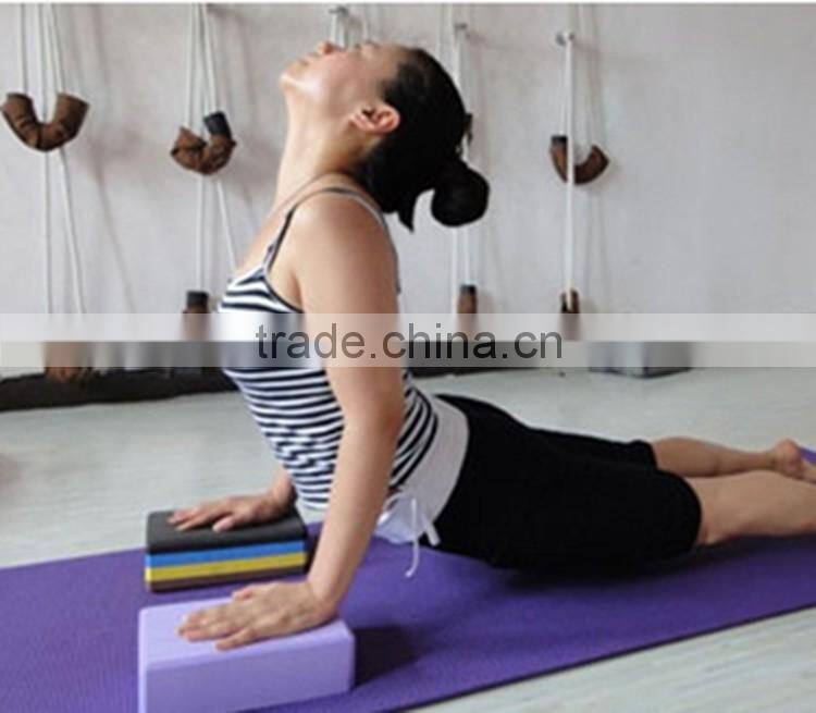 High- density EVA,200g yoga brick double color and one color soft foam yoga block, weight 190-200g