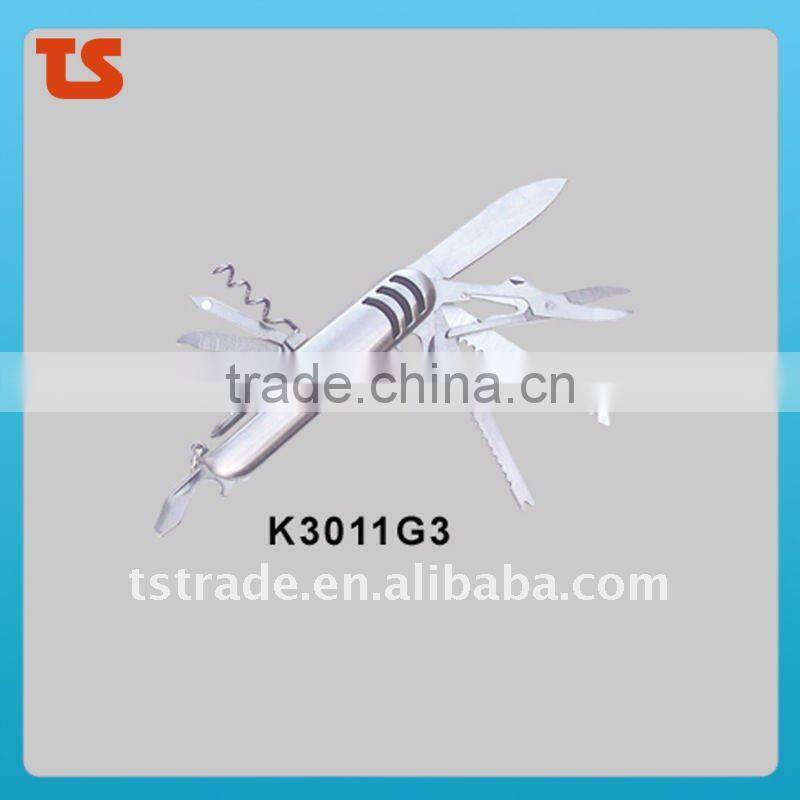 2014 New design mini pocket LED hand tools function multi function knife tools K3011G2