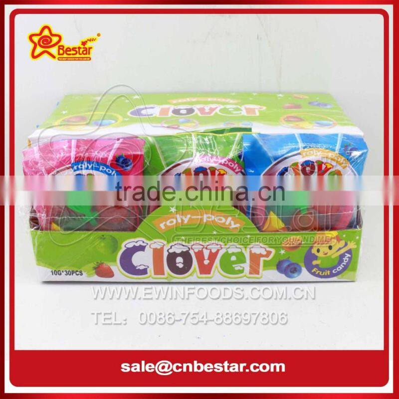 Fruity Flavor Clover Hard Candy / Windmill Lollipop
