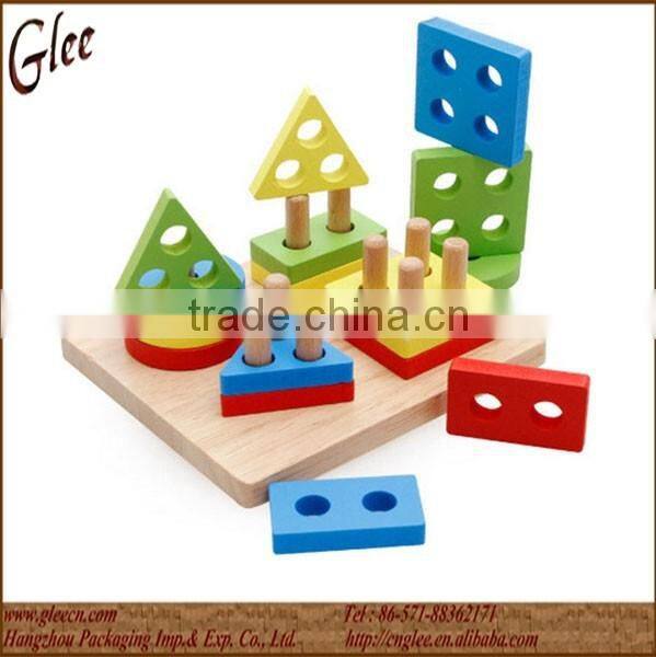 Babby wooden building blocks toy