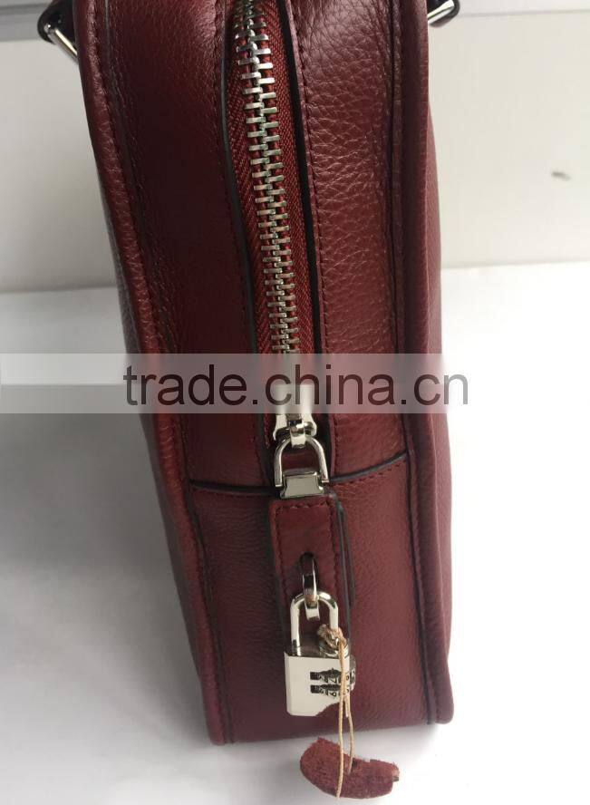 2017 New Models Brand handbag Men's Genuine leather handbag