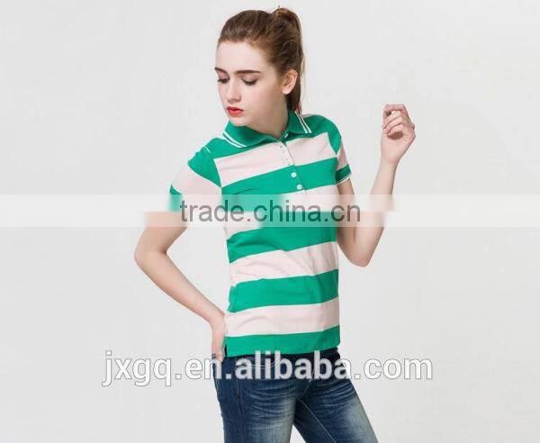 2014 new design hot sale cheap uniform with striped dry fit polo shirts wholesale