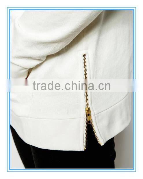 Longline Hoodie Side Zips Hoodie