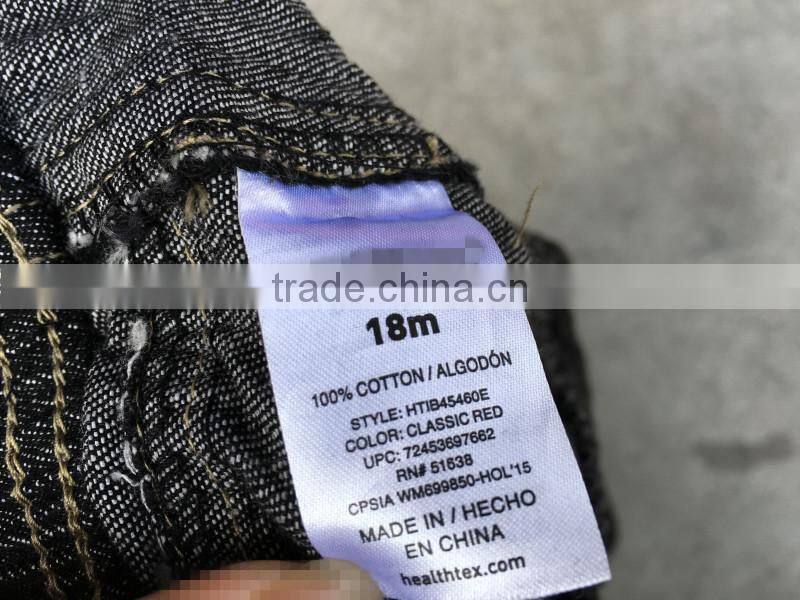 Zhejiang stocklot clothing comfortable high quality cheap kids jeans