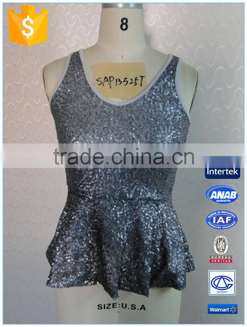 Summer Sexy Bling Sleeveless Sequin Vest