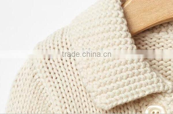 Soft Knit Baby Girls Sweater Double-Breasted Cardigan